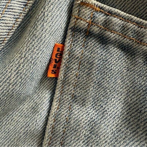 Vintage 1960’s Levi’s 646 Orange Tab Bell Bottom Jeans - Picture 4 of 7